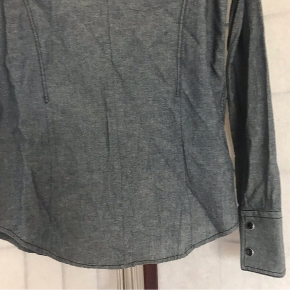 WILLIAM RAST Gray Snap Button Shirt, Size XS - Picture 9 of 14